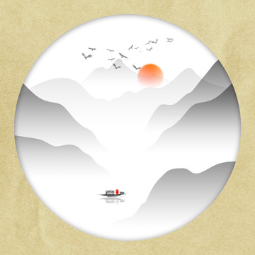 山水畫 寫意遠(yuǎn)山畫