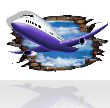 3D立體畫天空壁畫