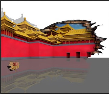 立體畫(huà)宮殿