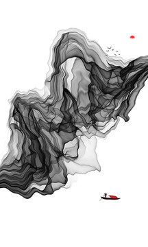 水墨山水畫(huà)