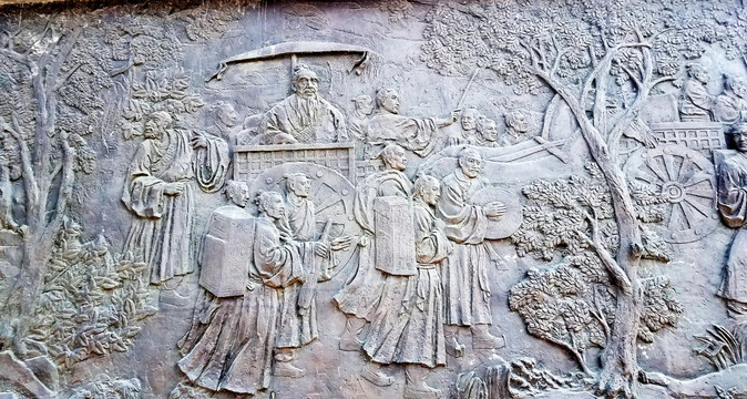 長春文廟 孔子雕塑