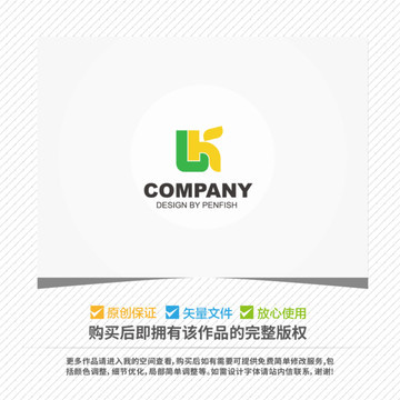 字母LK組合LOGO設(shè)計