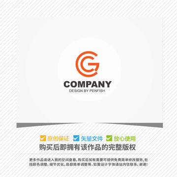 字母GC組合logo設(shè)計