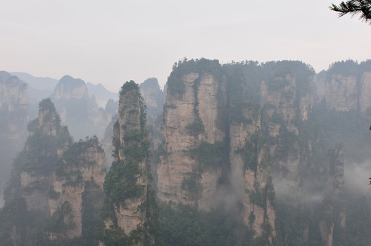 湖南省张家界风景山峰旅游景点