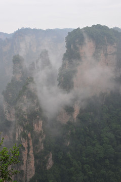 湖南省张家界风景山峰旅游景点