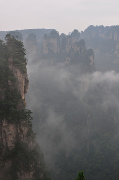 湖南省张家界风景山峰旅游景点