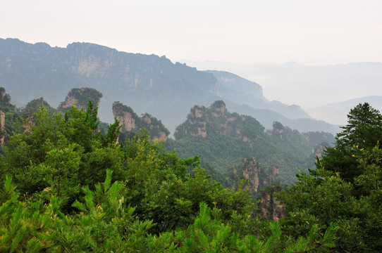 湖南省张家界风景山峰旅游景点