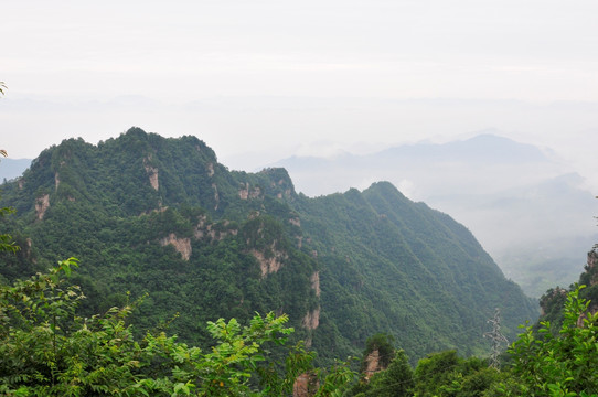 湖南省张家界风景山峰旅游景点