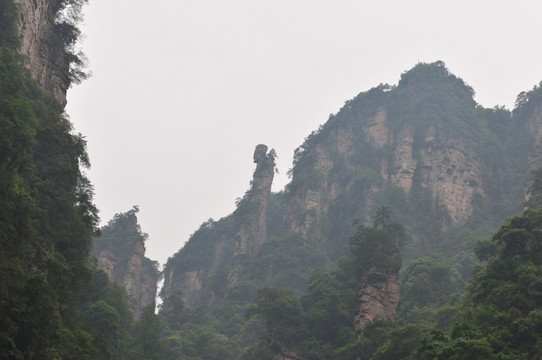 湖南省张家界风景山峰旅游景点