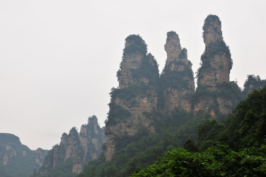 湖南省张家界风景山峰旅游景点