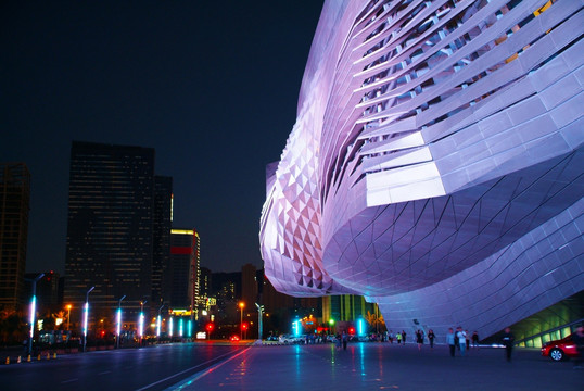 达沃斯会议中心璀璨夜景特写4