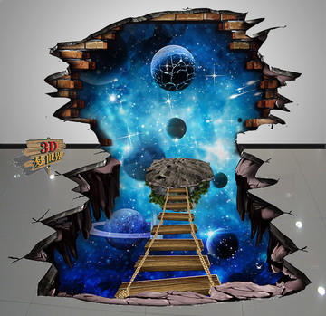 立體畫星空