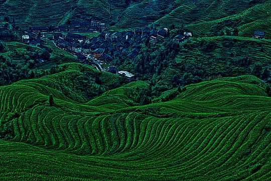 梯田 梯田风光