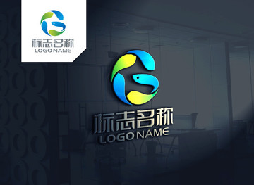 字母G 鱼logo