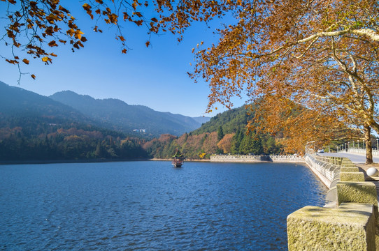 庐山芦林湖秋色