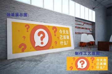 勵志廣告墻