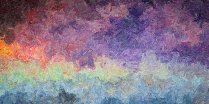 抽象油畫