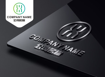 H字母LOGO设计 简洁H标志