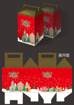 圣誕節(jié)包裝禮物盒蛋糕盒西餅盒