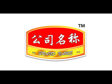 紅金色徽章LOGO