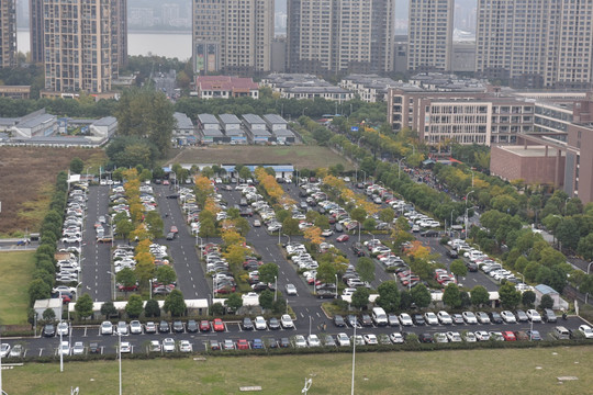 停车场 车辆 城市 汽车 交通