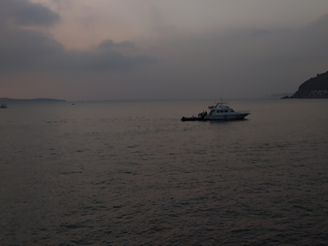 海上日暮风景