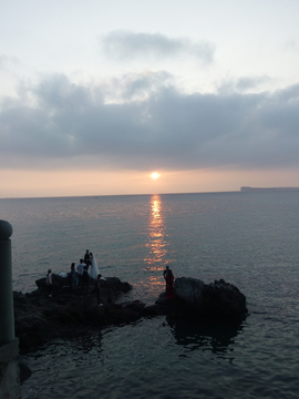 浪漫海边夕阳