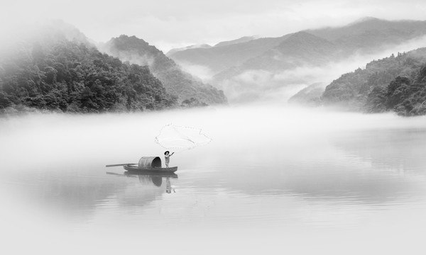 古风水墨山水