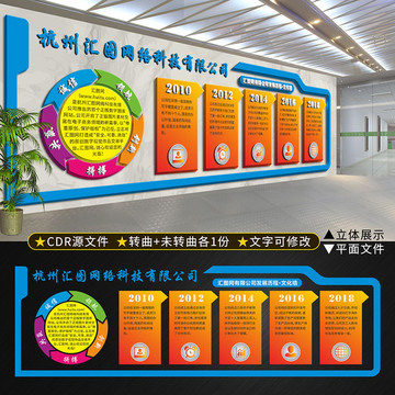 高檔立體企業(yè)文化墻