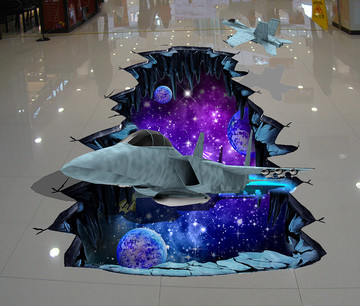 立體畫星空