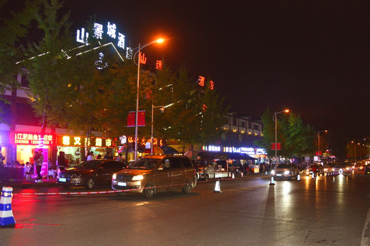 餐饮休闲场所 武隆仙女山镇夜景