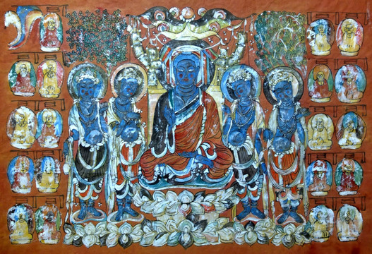 關(guān)中李瘋子李海洋作品敦煌菩薩