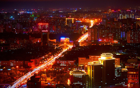 中国首都北京夜色