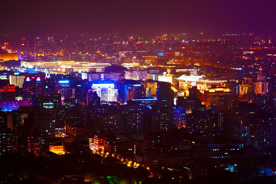 中国首都北京夜色