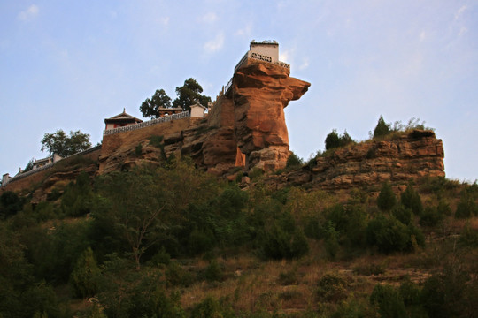 陕西佳县香炉寺风光