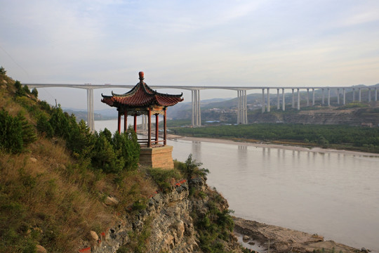 陕西佳县香炉寺风光