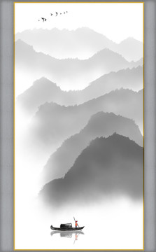 水墨山水畫