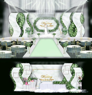 绿色婚礼 森林婚礼 婚礼设计
