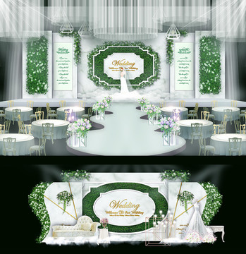 绿色婚礼 森林婚礼 婚礼设计