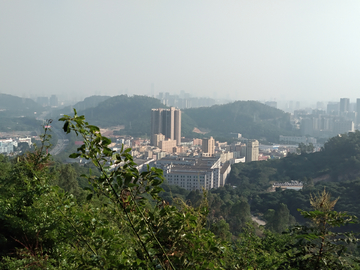 山间远眺宝安风景