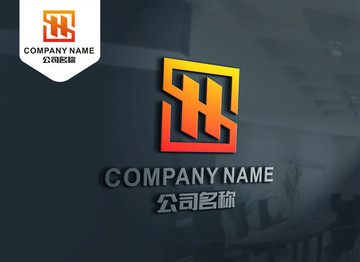 HS字母標(biāo)志設(shè)計(jì) SH標(biāo)志設(shè)計(jì)