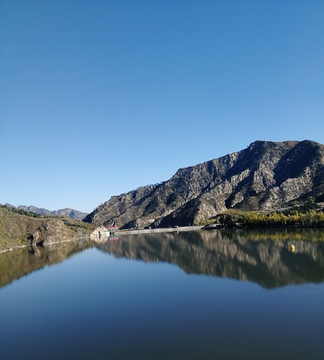 高山湖泊 绿水大山 自然美景