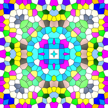 无缝拼接彩色的几何图形