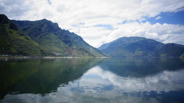 湖泊 风景 山