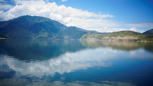 湖泊 风景 山