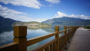 湖泊 风景 山