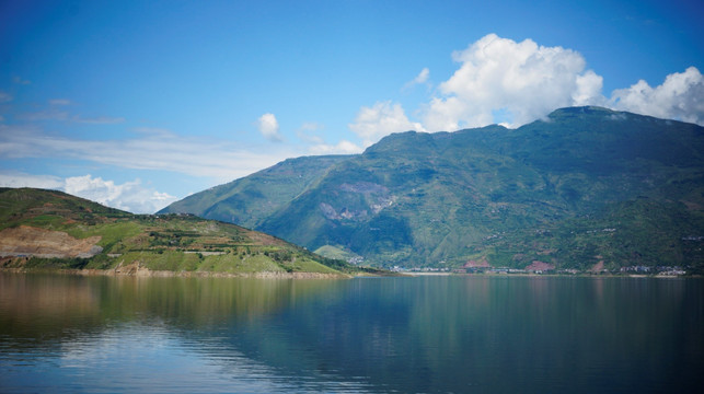 风景 湖泊 山