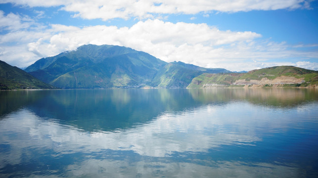 风景 湖泊 山