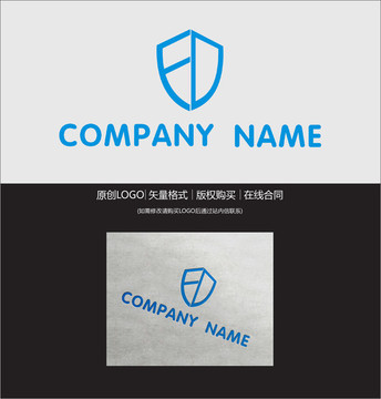 FD字母 盾牌LOGO