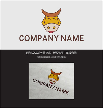 卡通牛LOGO